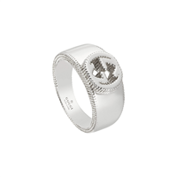 Anello Gucci Donna Interlocking in Argento YBC479228001015-15 - YBC479228001015-15